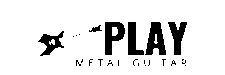 Play Metal Guitar Logo 1 (Black Text)